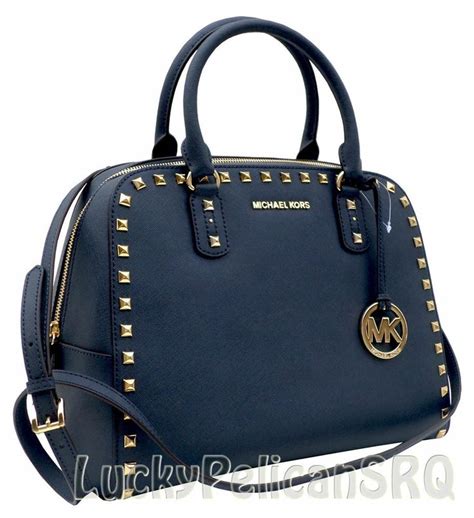 michael kors navy blue handbag|michael kors blue jean handbags.